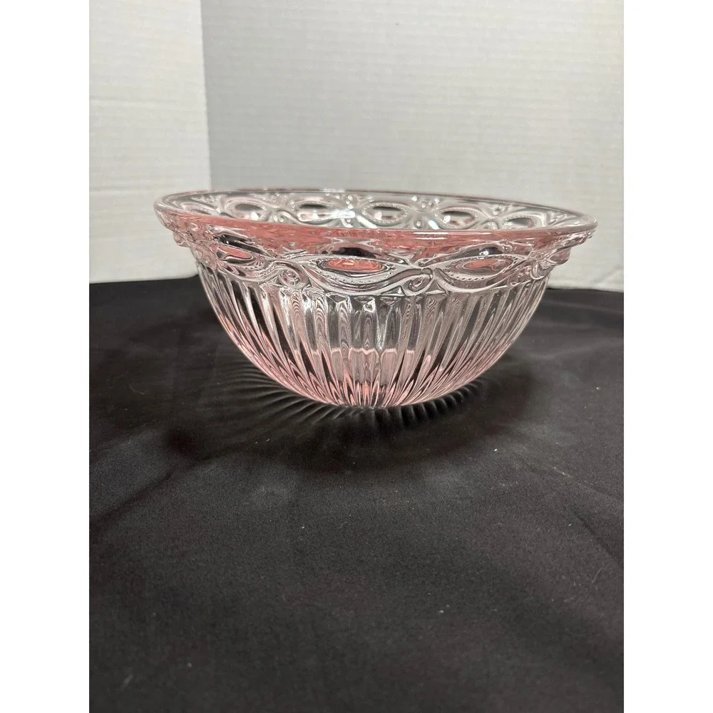 Pink Glass Bowl, Decorative Candy Dish, Serving Bowl, Home Decor, Kitchen